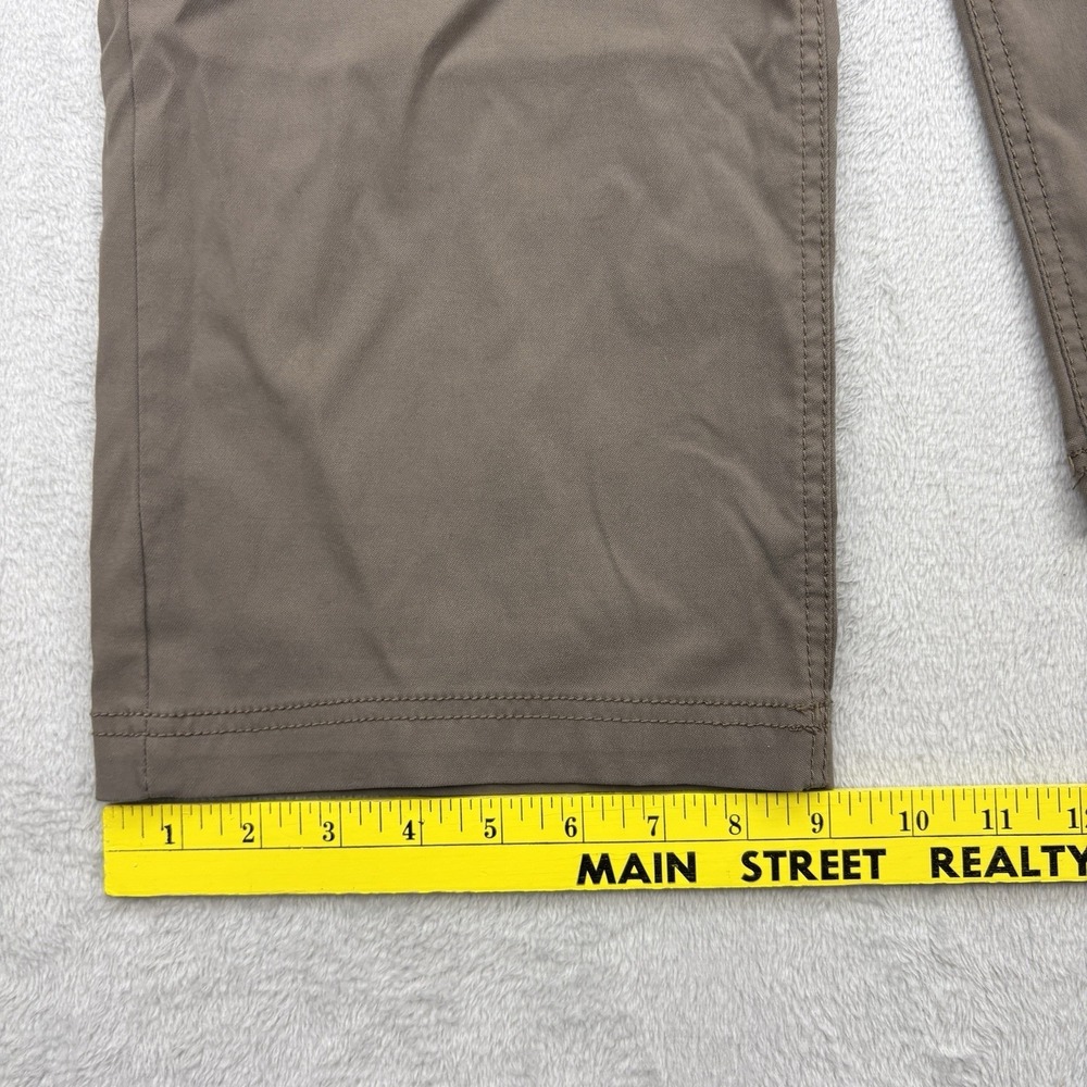 PrAna Pants Mens 36x30 Brown Slim Fit Nylon Stretch Elastic Waist Outdoor Hiking - Picture 15 of 15